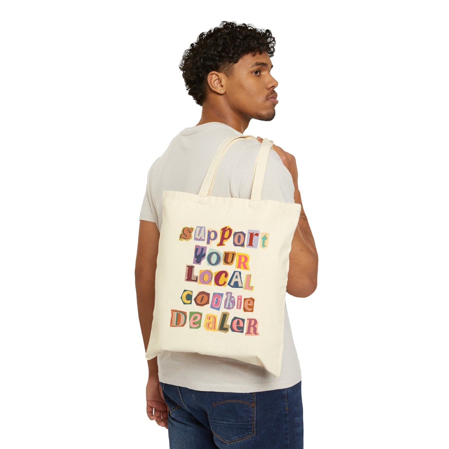 Cookie Dealer Cotton Canvas Tote Bag