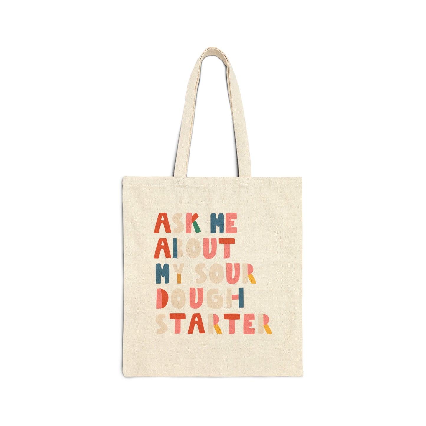 Sourdough Starter Cotton Canvas Tote Bag